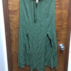 Army green EARTHBOUND skirt